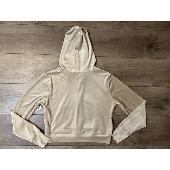 Champagne Cropped Track  Hoodie Jacket New Medium - Picture 4 of 6